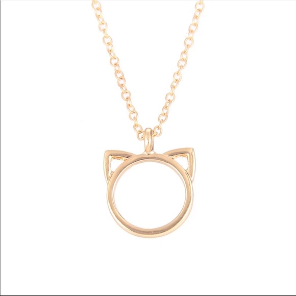 3/$30 🐱 Purrfection Cat Ear Pendant Necklace - Picture 3 of 6